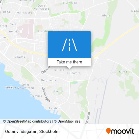 Östanvindsgatan map