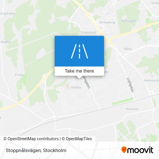 Stoppnålsvägen map