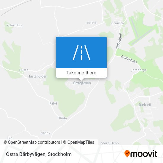 Östra Bärbyvägen map