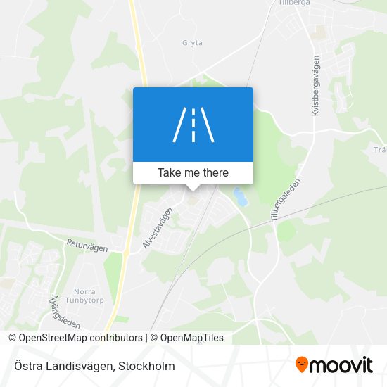 Östra Landisvägen map