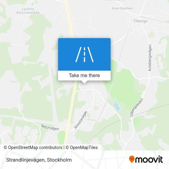Strandlinjevägen map