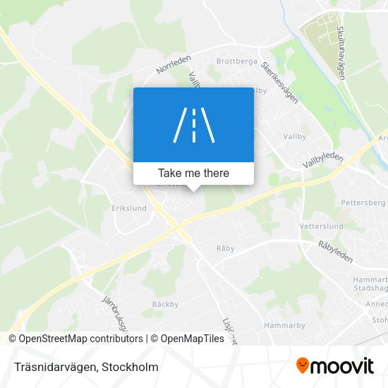 Träsnidarvägen map