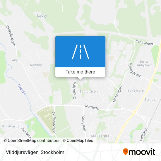 Vilddjursvägen map