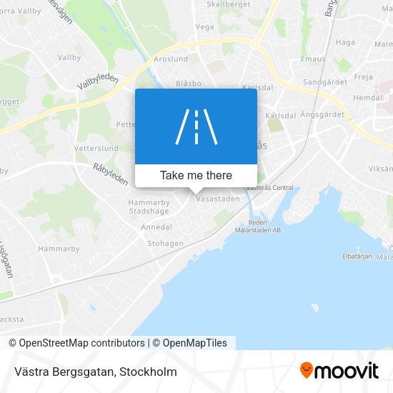 Västra Bergsgatan map