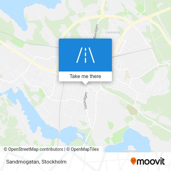 Sandmogatan map