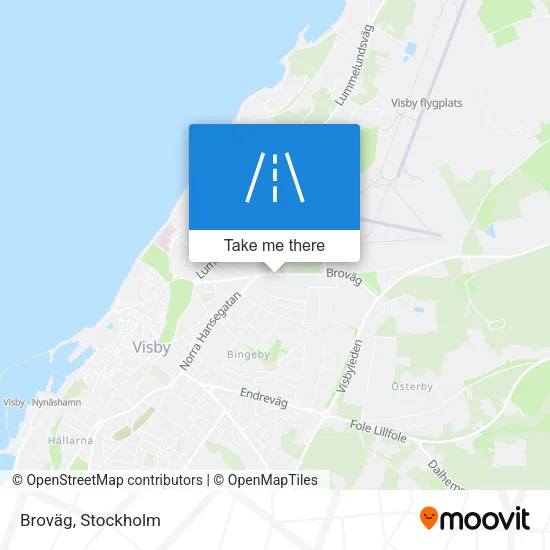 Broväg map