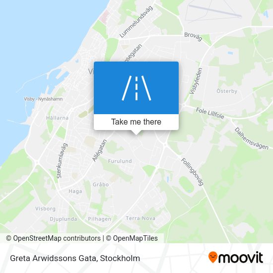 Greta Arwidssons Gata map