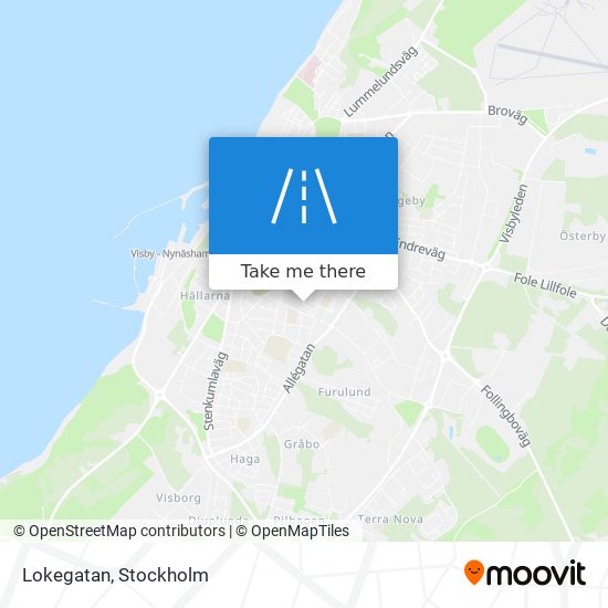 Lokegatan map