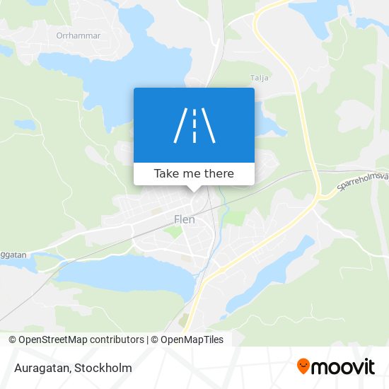 Auragatan map