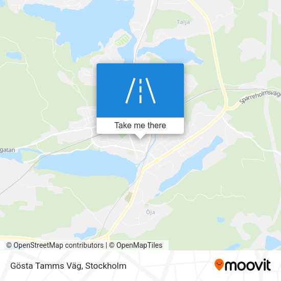 Gösta Tamms Väg map