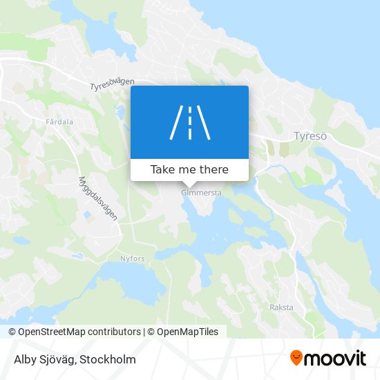 Alby Sjöväg map