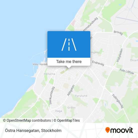 Östra Hansegatan map