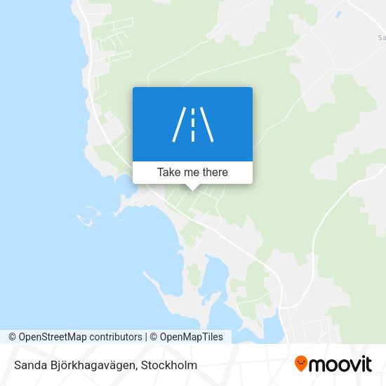 Sanda Björkhagavägen map
