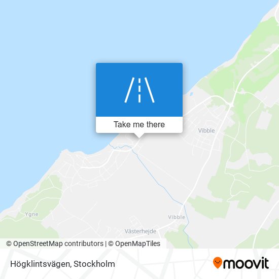 Högklintsvägen map