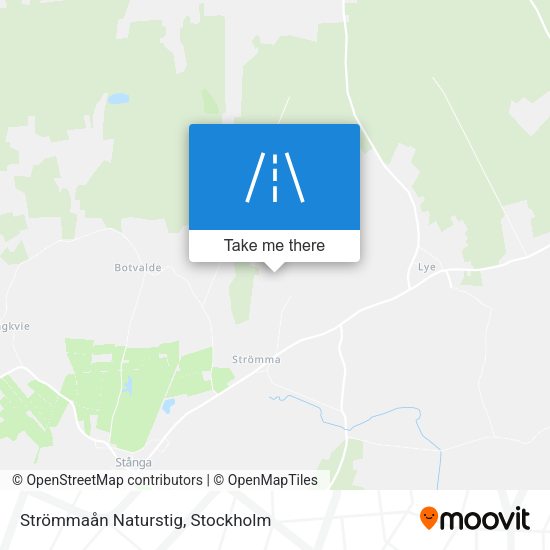 Strömmaån Naturstig map
