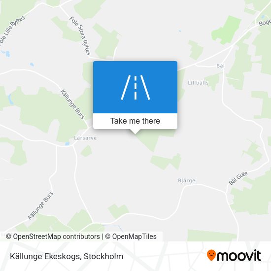 Källunge Ekeskogs map