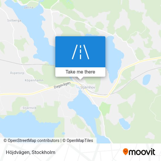 Höjdvägen map