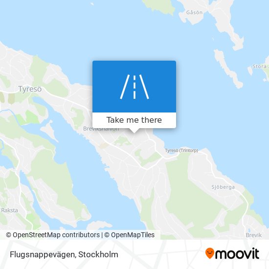 Flugsnappevägen map