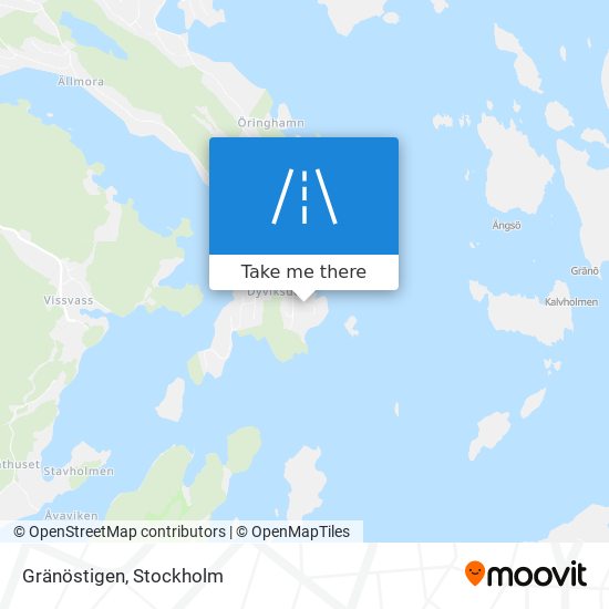 Gränöstigen map