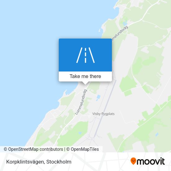 Korpklintsvägen map