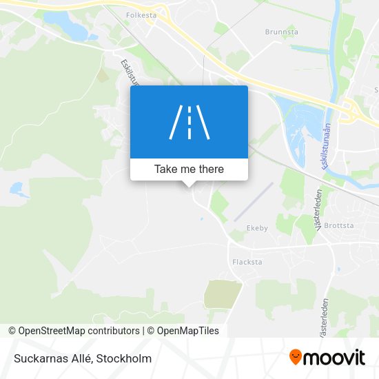 Suckarnas Allé map