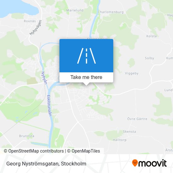 Georg Nyströmsgatan map