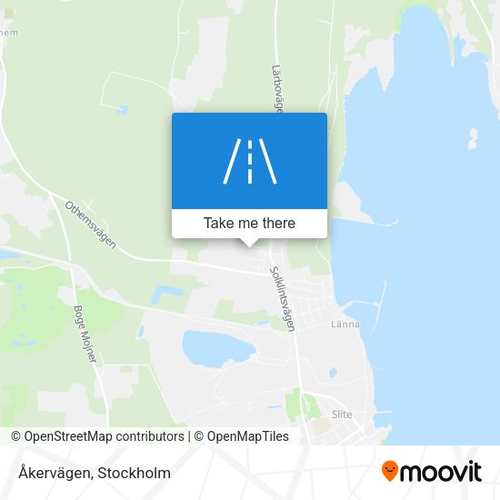 Åkervägen map
