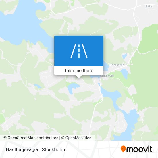 Hästhagsvägen map