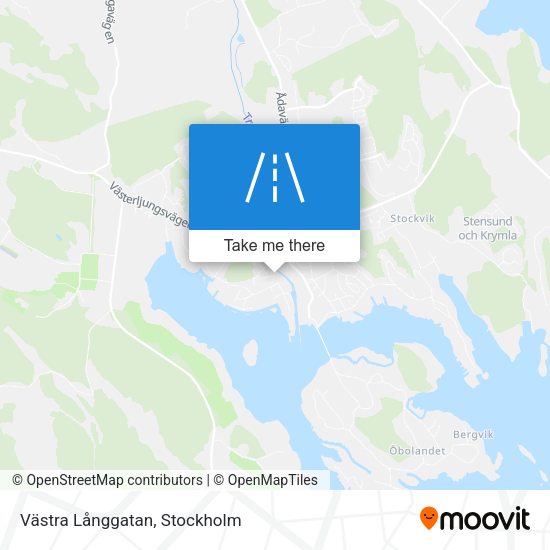 Västra Långgatan map