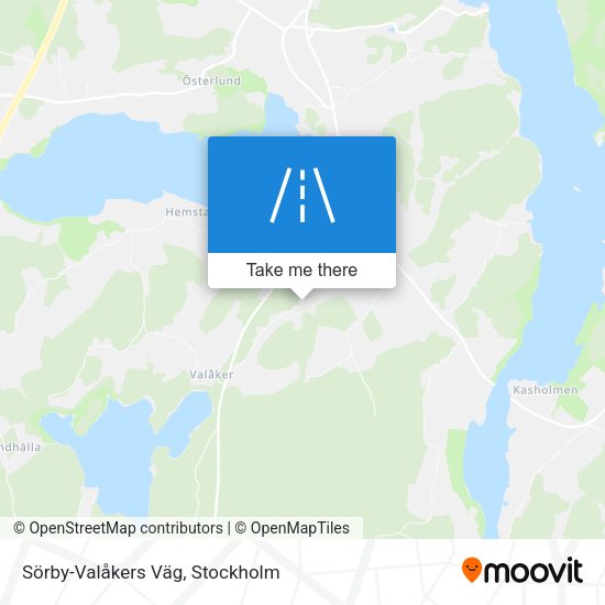 Sörby-Valåkers Väg map