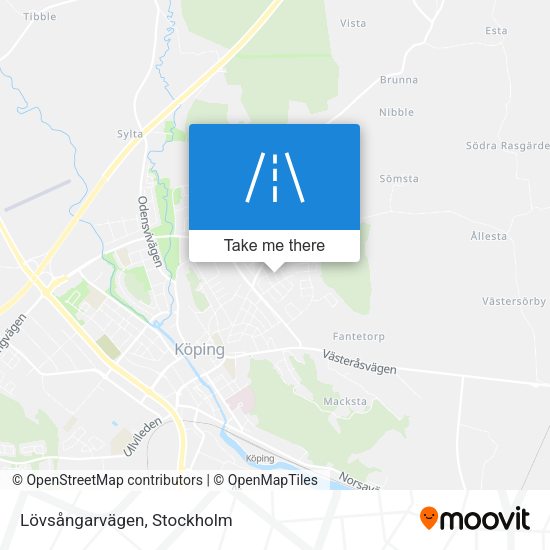 Lövsångarvägen map