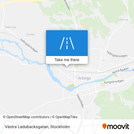 Västra Ladubacksgatan map
