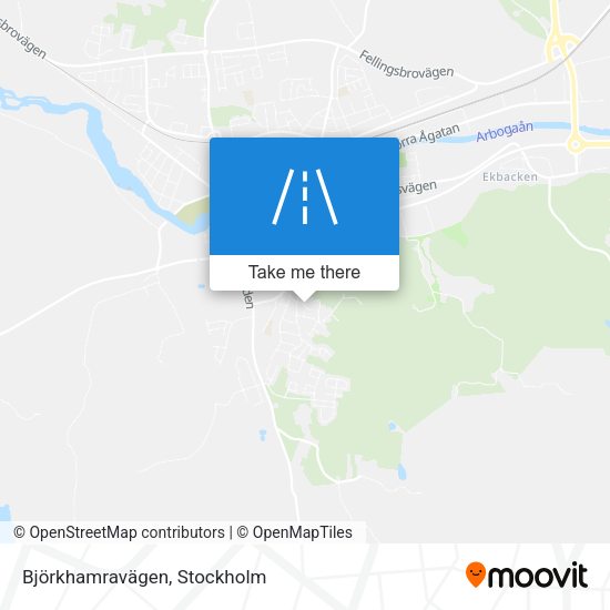 Björkhamravägen map