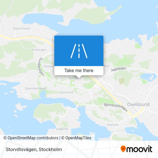 Storviltsvägen map