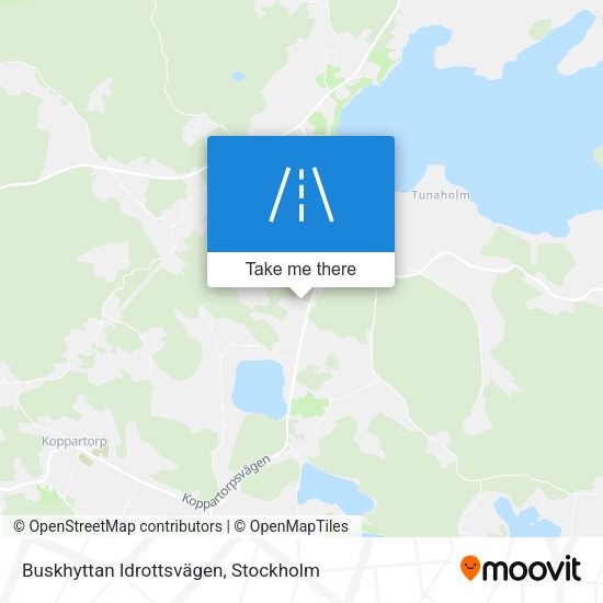 Buskhyttan Idrottsvägen map