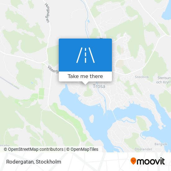 Rodergatan map