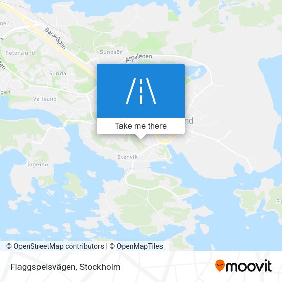 Flaggspelsvägen map