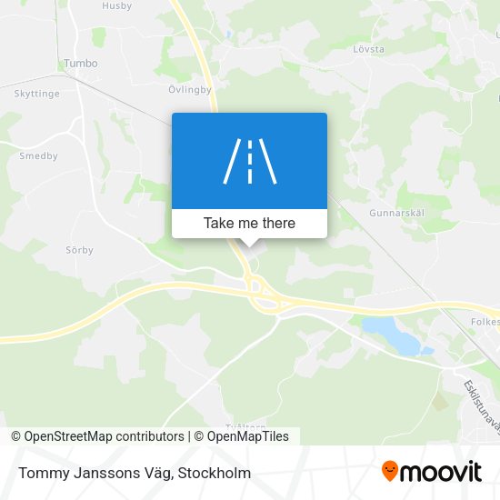 Tommy Janssons Väg map