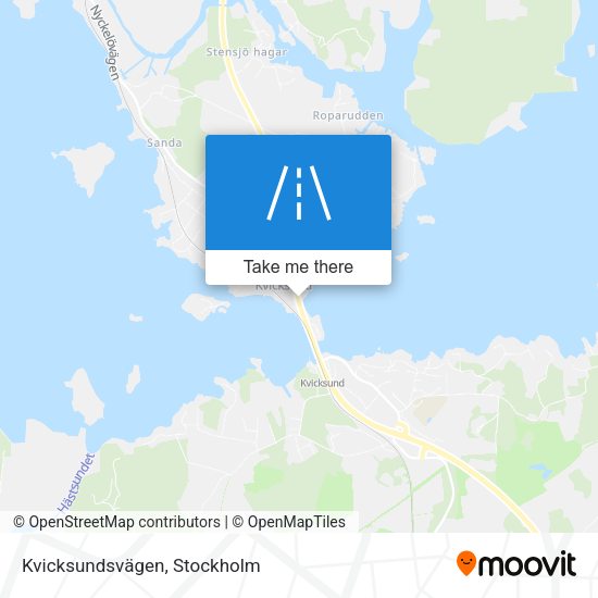 Kvicksundsvägen map