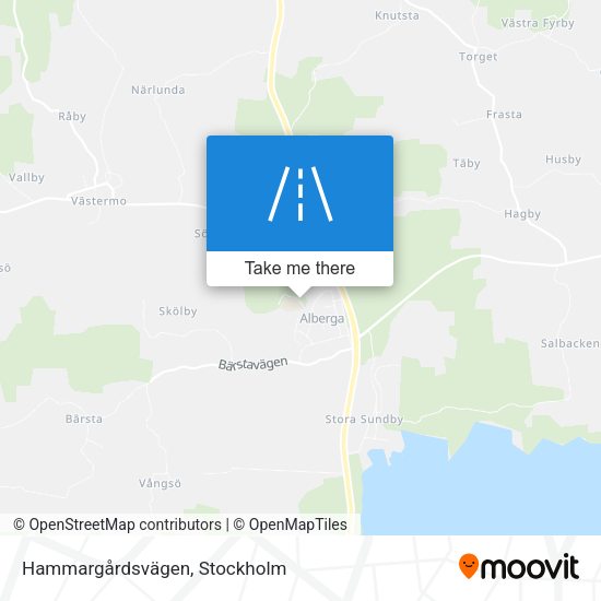 Hammargårdsvägen map