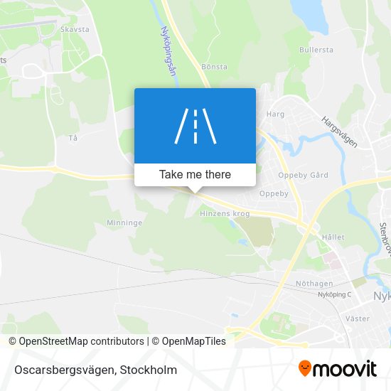 Oscarsbergsvägen map