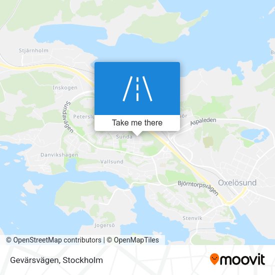 Gevärsvägen map