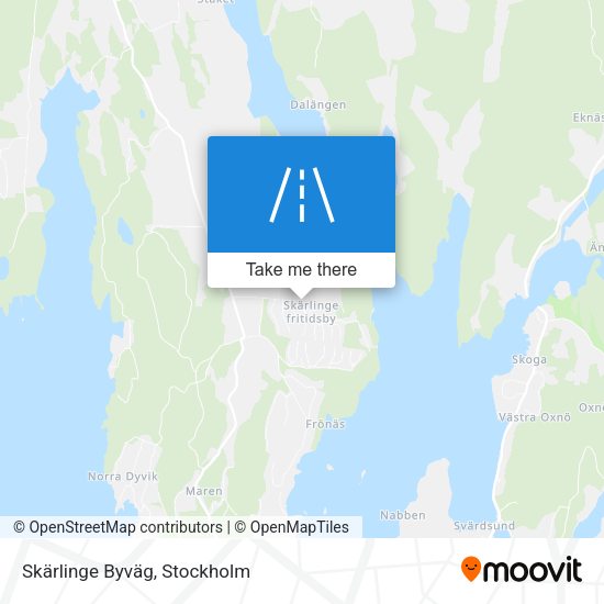 Skärlinge Byväg map