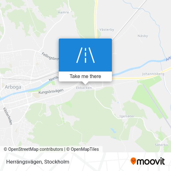 Herrängsvägen map