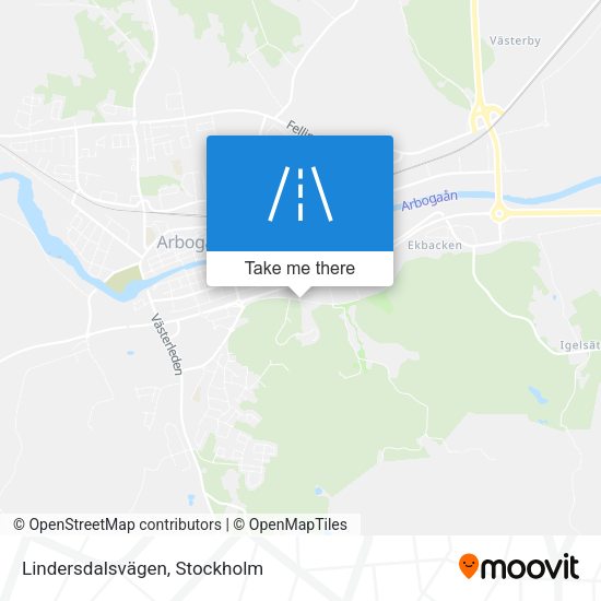 Lindersdalsvägen map
