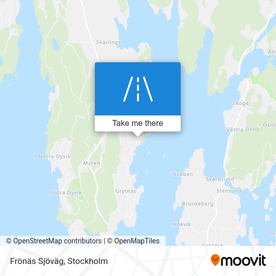 Frönäs Sjöväg map