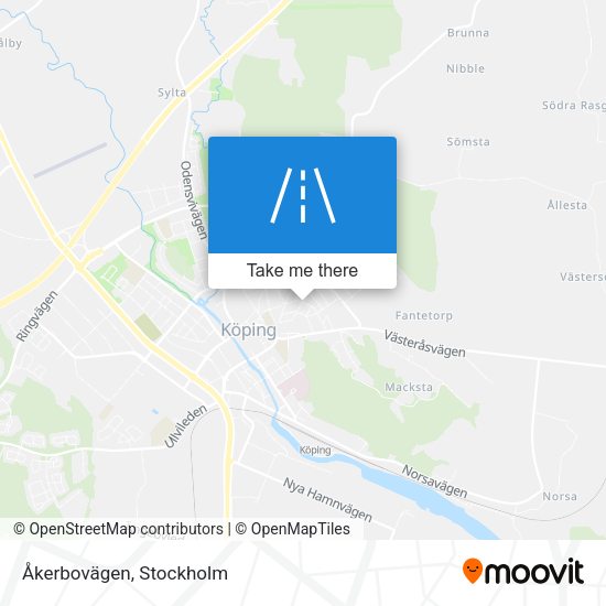 Åkerbovägen map