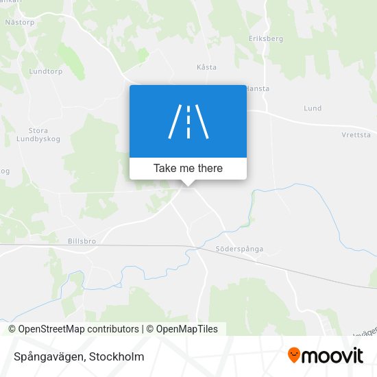 Spångavägen map