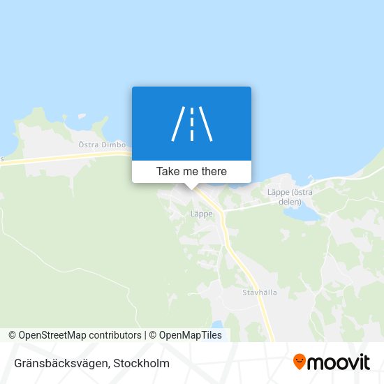 Gränsbäcksvägen map