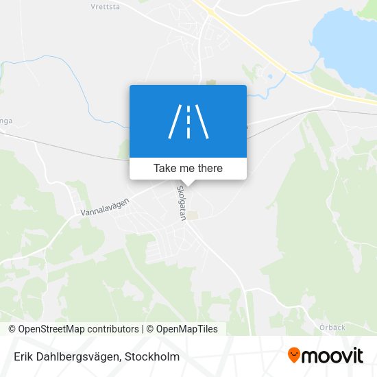 Erik Dahlbergsvägen map